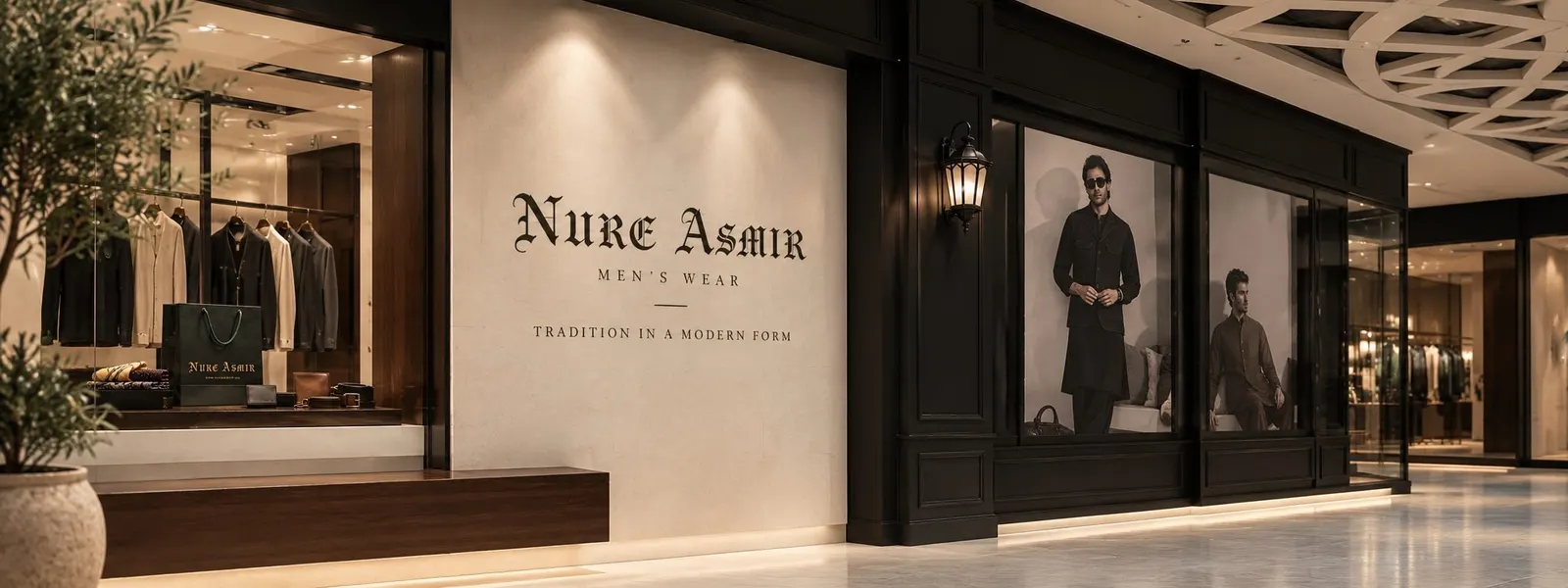 Nure Asmir men's wear storefront
