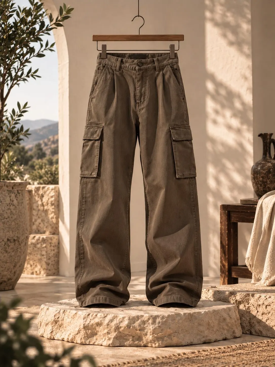 Olive Cargo Pants